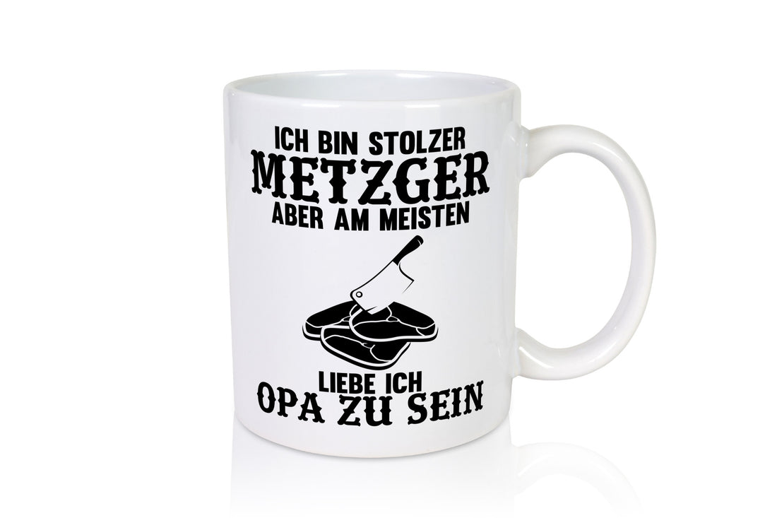 Stolzer Metzger, liebe es Opa zu sein | Fleisch Hackebeil lustiger Spruch