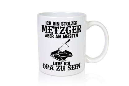 Stolzer Metzger, liebe es Opa zu sein | Fleisch Hackebeil lustiger Spruch