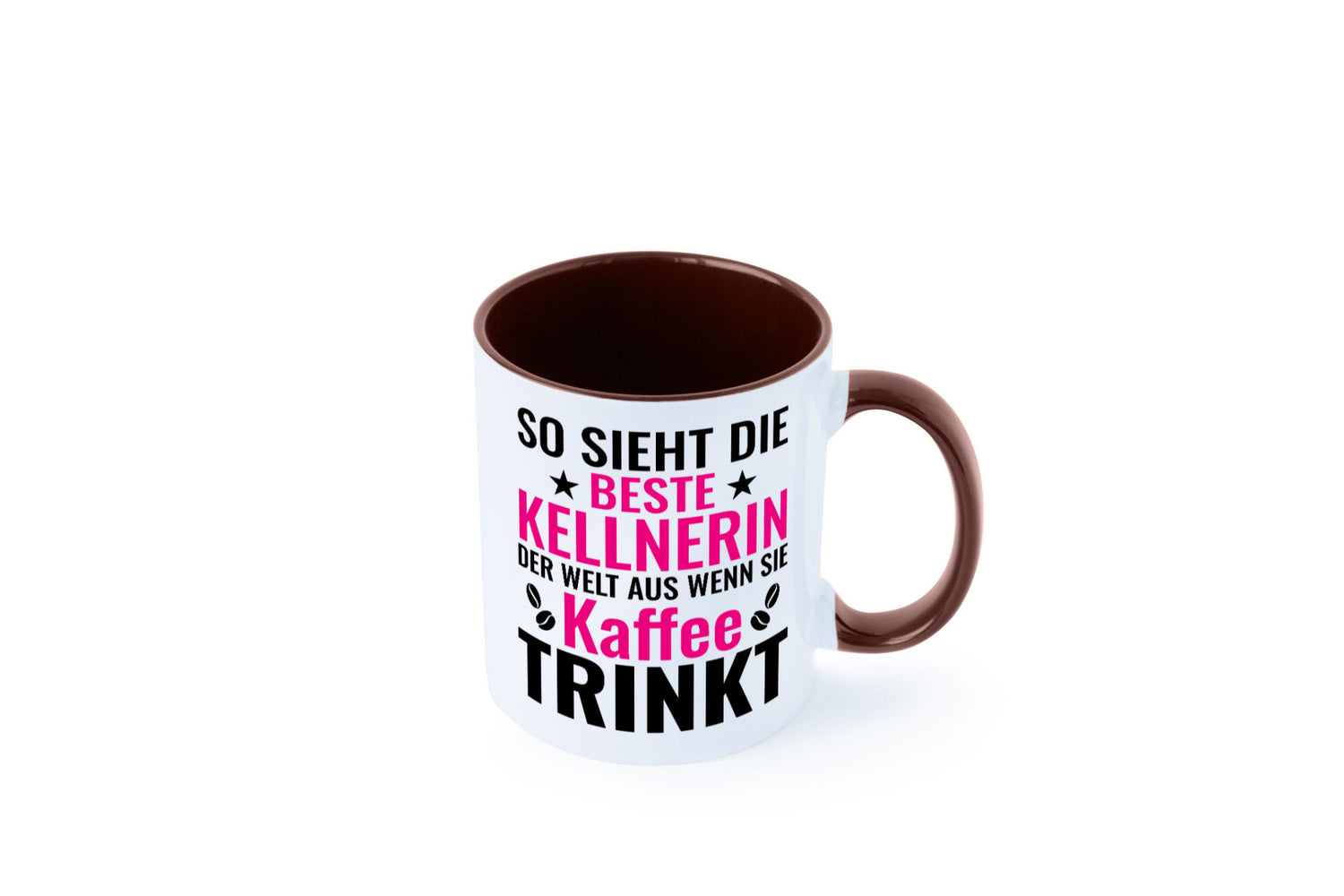 Kaffee trinkt: Kellnerin | Beruf kellnern Bedienung Humor Arbeit Kollegen Büro
