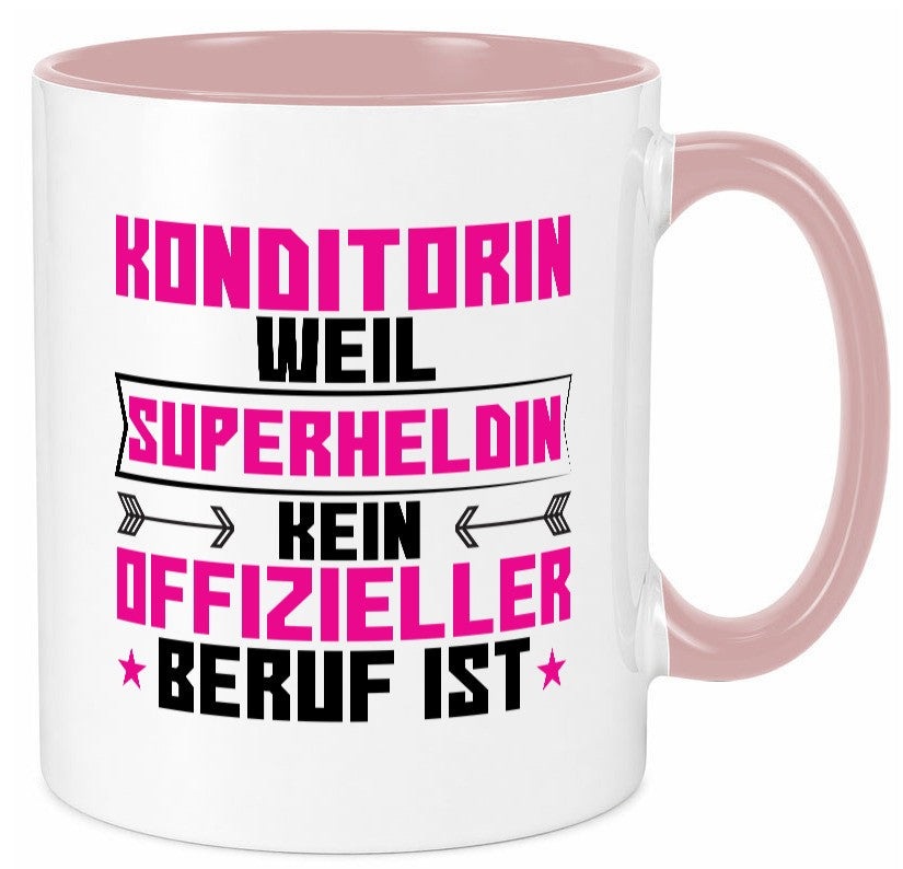 Superheldin Konditorin | Konditorei lustig Humor Geschenkidee Geschenk Tasse