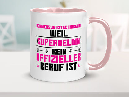 Superheldin Vermessungstechnikerin | Techniker Humor Geschenkidee Tasse
