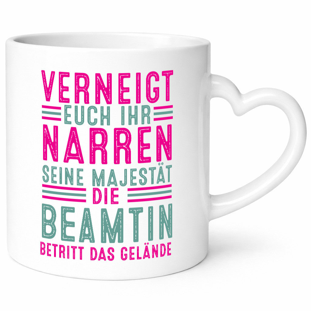 Verneigt euch: Beamtin | Verbeamtung Dienst v2 lustiger Spruch Geschenk Humor