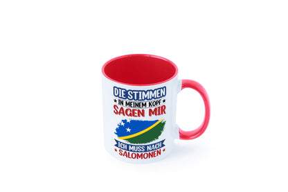 Salomonen | Urlaub Stimmen in meinem Kopf Traumland v2 Humor Geschenkidee Tasse