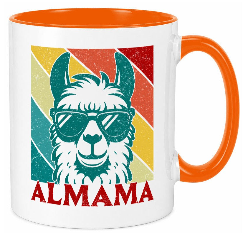 Almama | Lama Mutter Muttertag lustig Familie Geschenkidee Geschenk Tasse