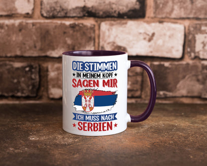 Serbien | Urlaub Stimmen in meinem Kopf Traumland v2 Geschenk Humor