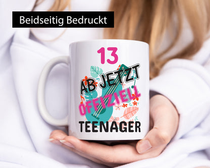 13. Geburtstag | Mädchen Tasse Teenager Spruch Geschenkidee Humor
