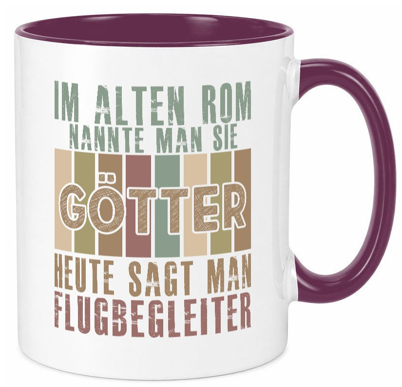 Heute sagt man: Flugbegleiter | Steward Flughafen Humor Geschenkidee Tasse