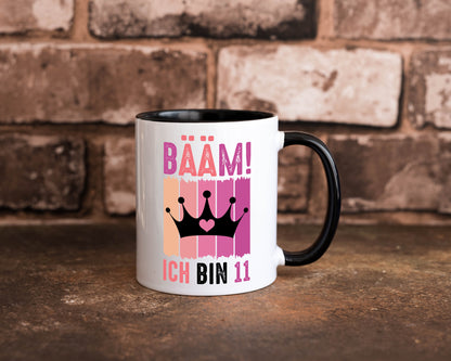 11. Geburtstag | 11 Jahre Bääm ich bin Krone Humor Geschenkidee Tasse