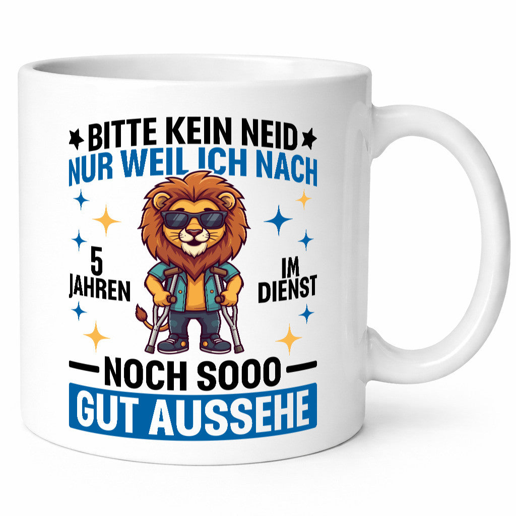 5 Jahre im Dienst | Arbeitsjubiläum Arbeit Geschenkidee Kollegen Büro Humor