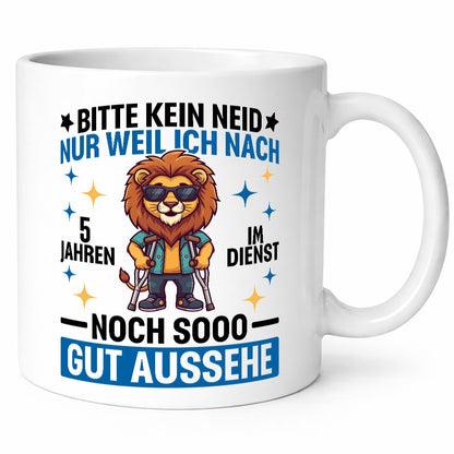 5 Jahre im Dienst | Arbeitsjubiläum Arbeit Geschenkidee Kollegen Büro Humor