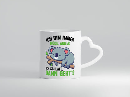Ich bin immer müde | Schlafmütze Koala Comic Schlafen lustiger Spruch Geschenk