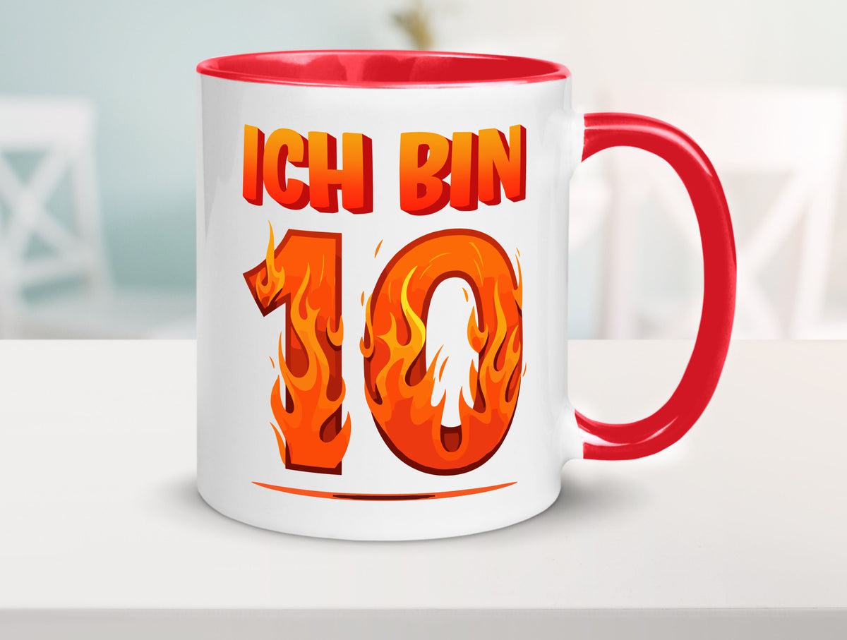10. Geburtstag | 10 Jahre Drache lustiger Spruch Geschenk Geschenkidee Tasse