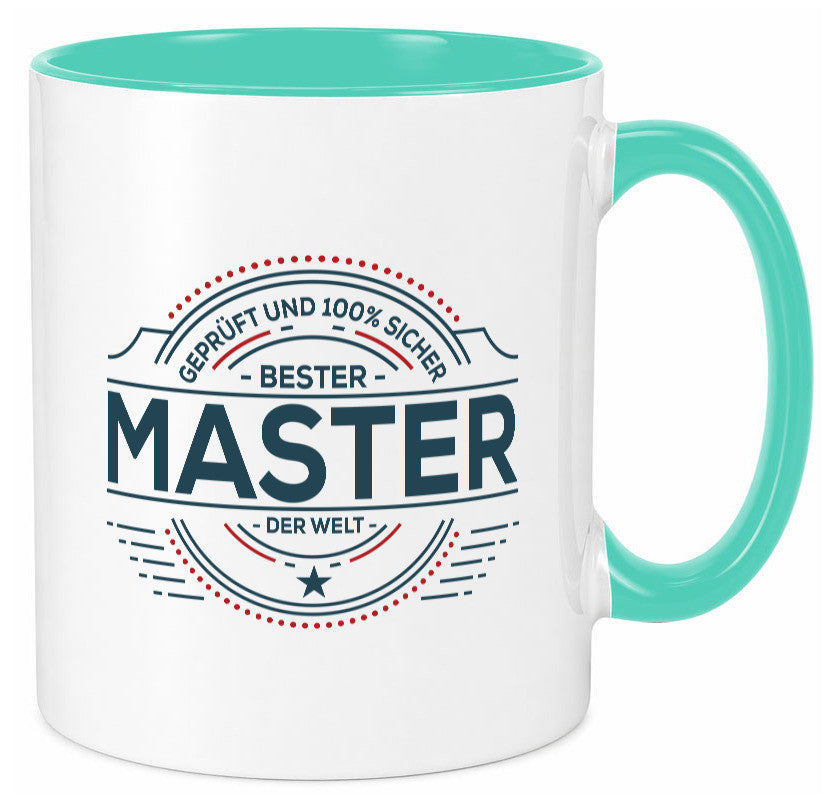 Geprüft und sicher: Master | Universität Student lustig Humor Geschenkidee