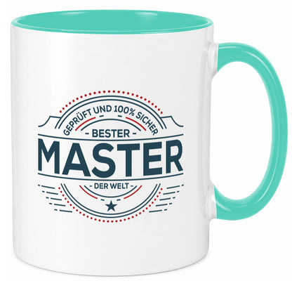 Geprüft und sicher: Master | Universität Student lustig Humor Geschenkidee