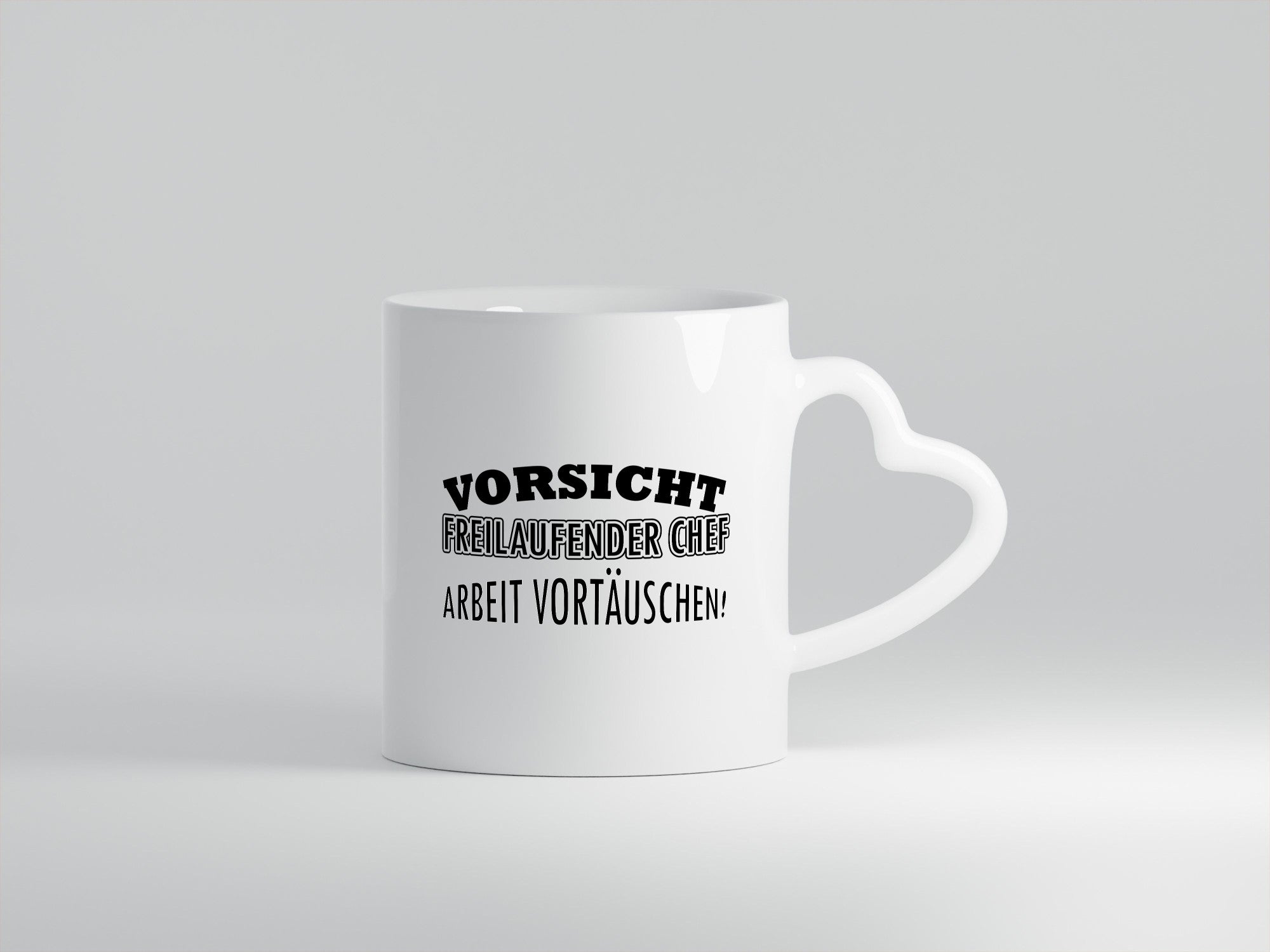 Freilaufender Chef lustig Arbeit Kollegen Büro Geschenk Tasse