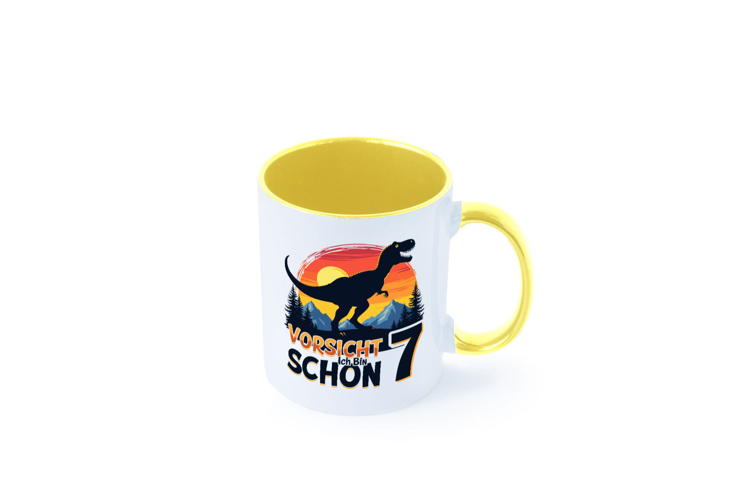 7. Geburtstag | 7 Jahre Dinosaurier v2 Geschenk Geschenkidee lustiger Spruch