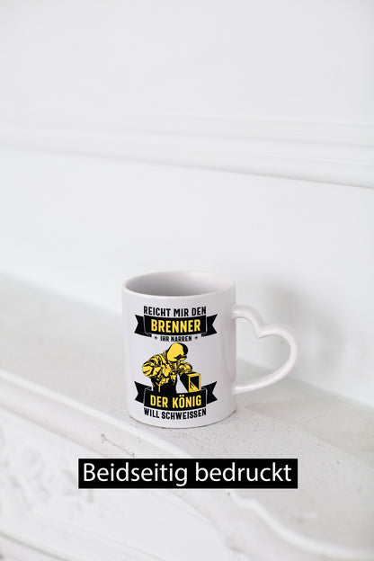 König will schweissen | Schweisser Sterne lustiger Spruch Geschenk Humor