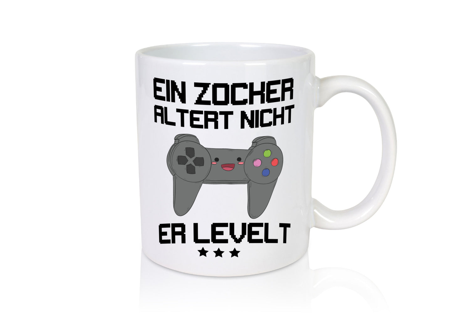 Ein Zocker altert nicht, er levelt Humor Geschenkidee Tasse