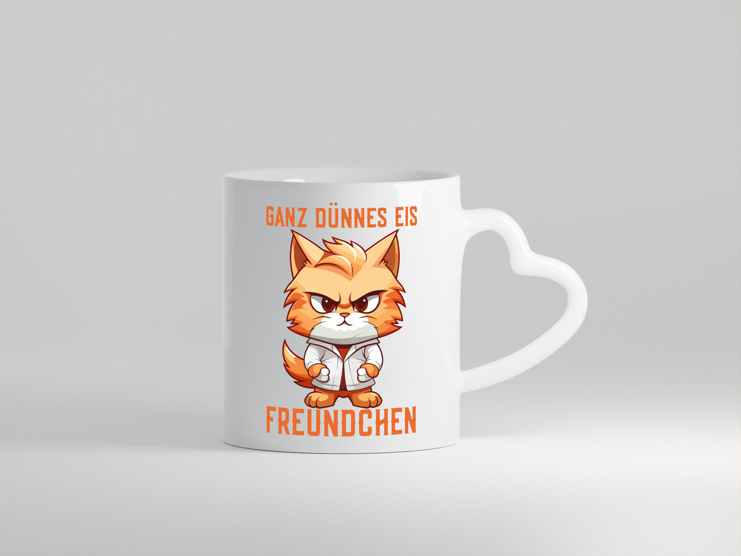 Ganz dünnes Eis Freundchen | coole Katze lustiger Spruch Geschenk Tierliebhaber