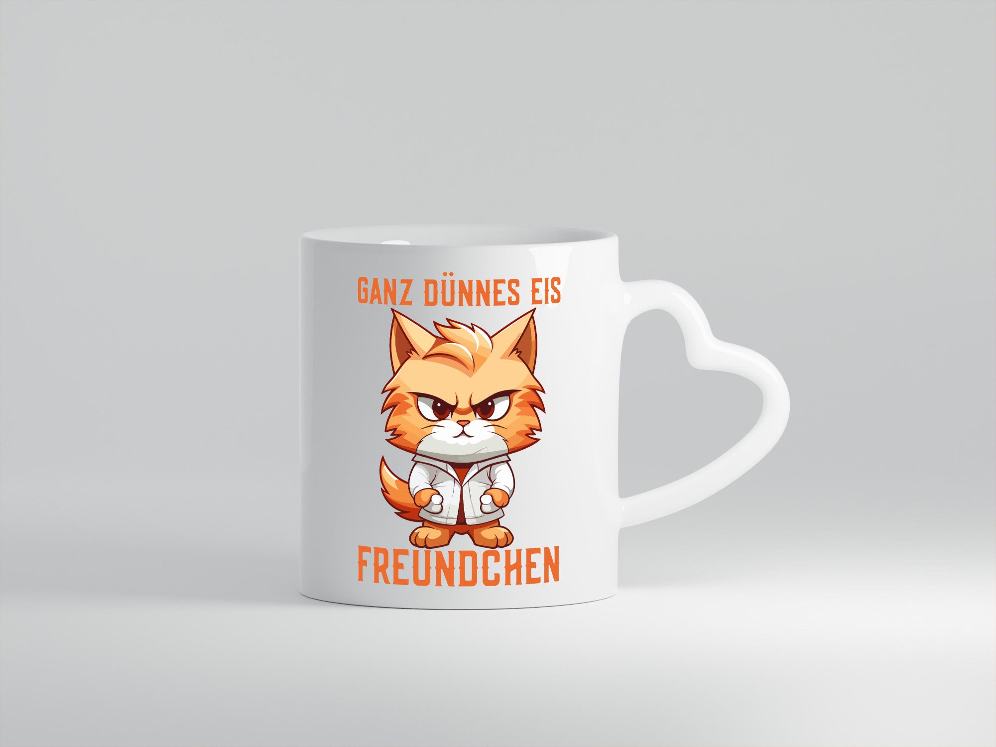 Ganz dünnes Eis Freundchen | coole Katze lustiger Spruch Geschenk Tierliebhaber
