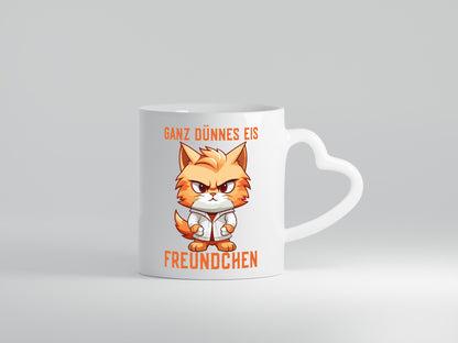 Ganz dünnes Eis Freundchen | coole Katze lustiger Spruch Geschenk Tierliebhaber