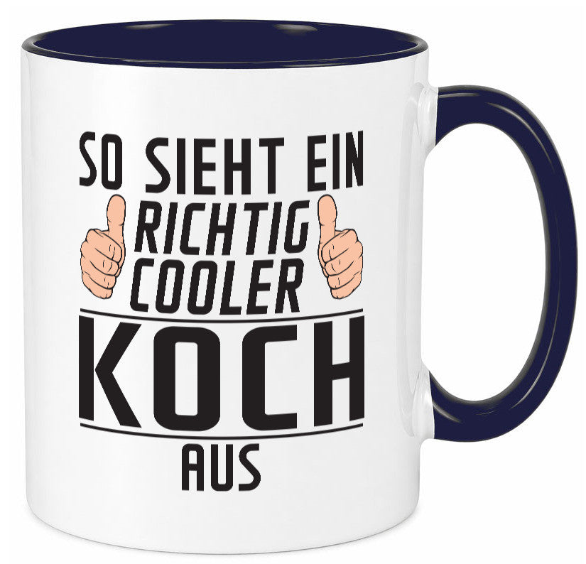Richtig Cooler Koch | Chefkoch Humor Arbeit Kollegen Büro Geschenkidee Tasse