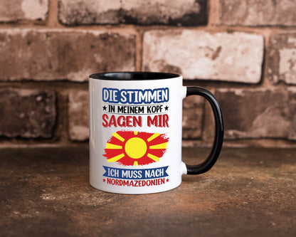 Nordmazedonien | Urlaub Stimmen in meinem Kopf Geschenk Humor Geschenkidee