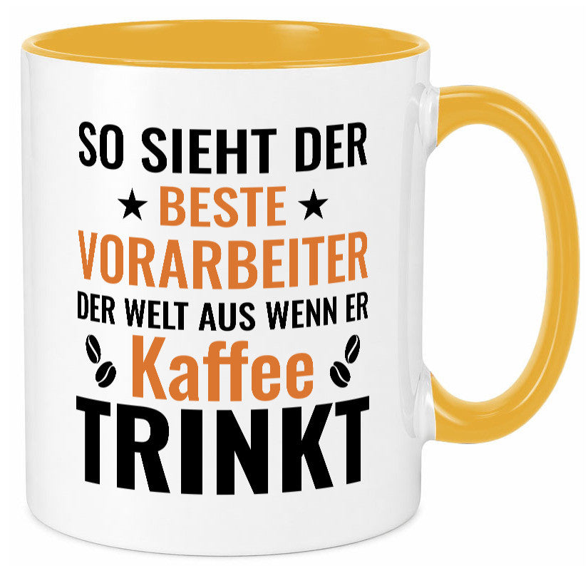 Kaffee trinkt: Vorarbeiter | Kollege Teamleiter Geschenk Arbeit Kollegen Büro