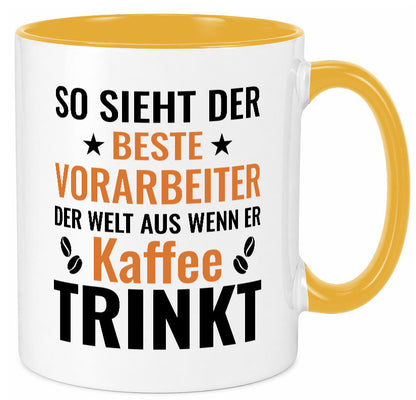 Kaffee trinkt: Vorarbeiter | Kollege Teamleiter Geschenk Arbeit Kollegen Büro
