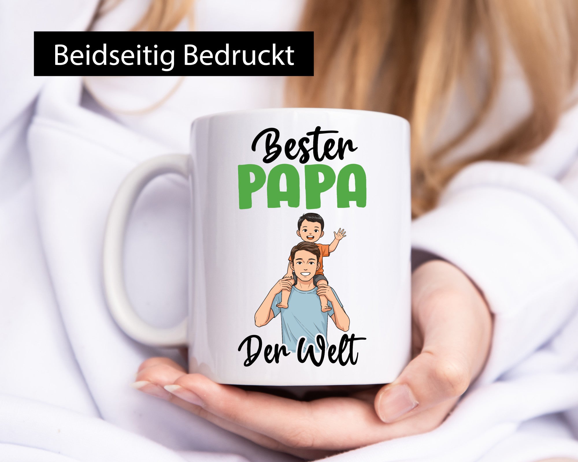 Bester Papa | Vatertag Daddy Familie lustiger Spruch Geschenk Geschenkidee Tasse
