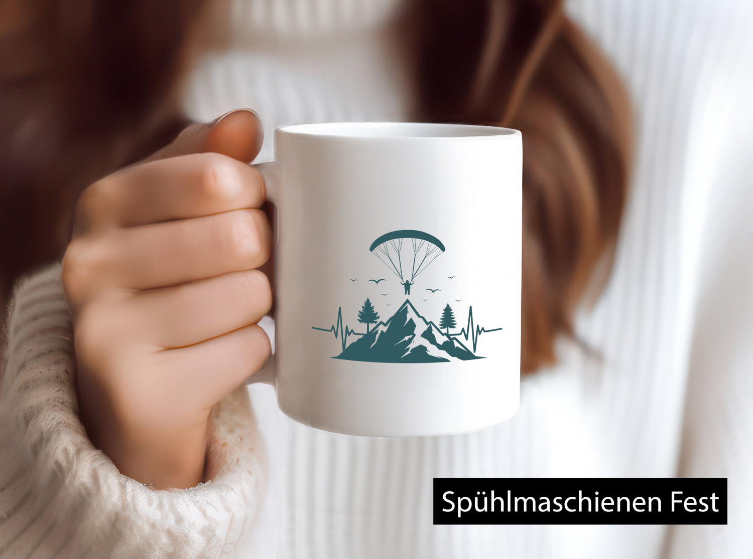 Gleitschirm | Motiv Paragleiter Gleitschirmfliegen vl5 Humor Geschenkidee Tasse
