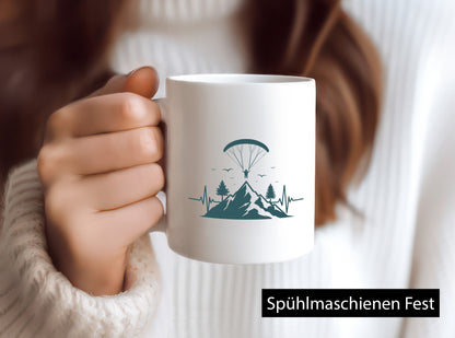 Gleitschirm | Motiv Paragleiter Gleitschirmfliegen vl5 Humor Geschenkidee Tasse