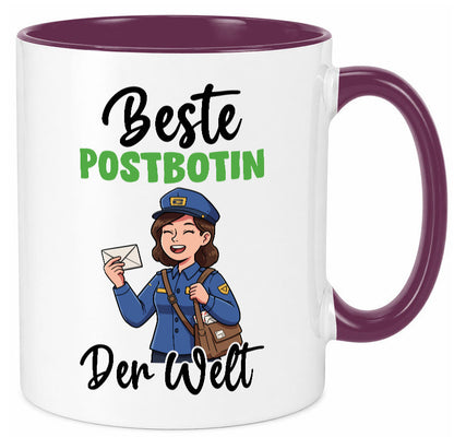 Beste Postbotin | Beruf Post Briefträger v2 lustig Arbeit Kollegen Büro