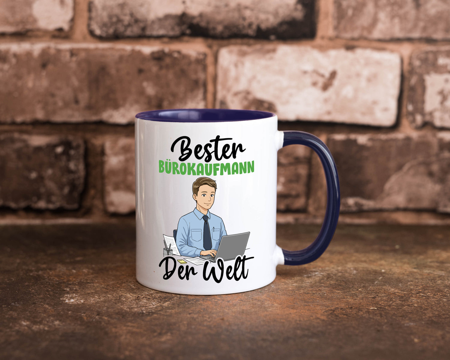 Bester Bürokaufmann | Kaufmann v2 lustig Arbeit Kollegen Büro Geschenk Tasse