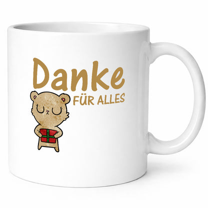 Danke für Alles | Dankeschön Spruch Bär Mitbringsel Geschenk Humor Geschenkidee