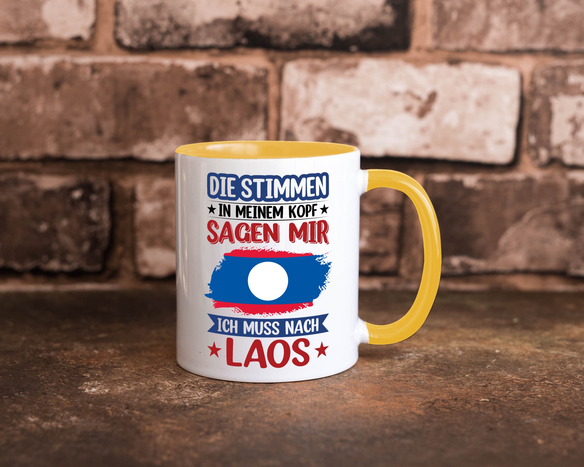 Laos | Urlaub Stimmen in meinem Kopf Traumland lustig Humor Geschenkidee