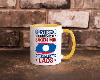Laos | Urlaub Stimmen in meinem Kopf Traumland lustig Humor Geschenkidee
