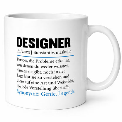 Designer Beruf | Gestalter Medien Schmuck Mode Geschenk Arbeit Kollegen Büro