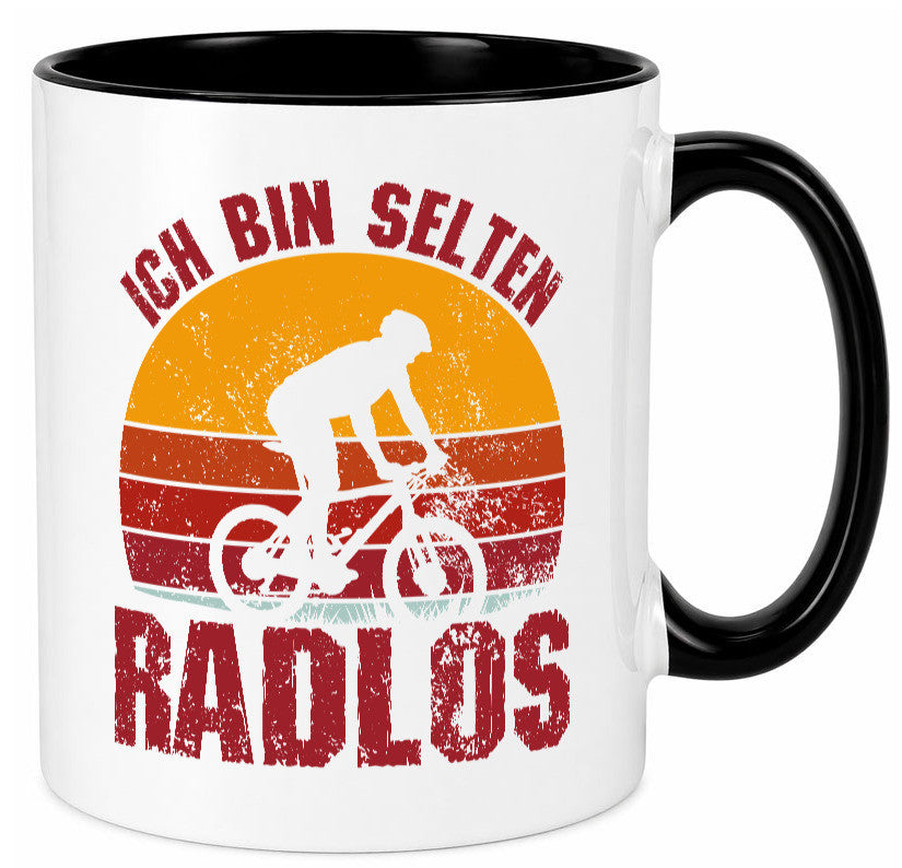 Ich bin Selten Radlos | Radfahrer Mountainbike Humor Geschenkidee Tasse