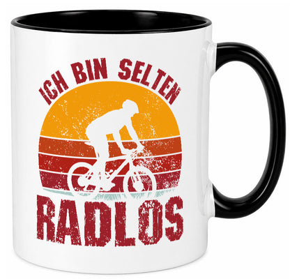 Ich bin Selten Radlos | Radfahrer Mountainbike Humor Geschenkidee Tasse