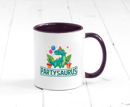 Partysaurus | Geburtstag Dinosaurier Luftballon Geschenkidee Humor Tasse