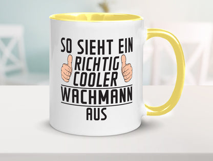 Richtig Cooler Wachmann | Wachpersonal Nachtwächter lustig Humor Geschenkidee