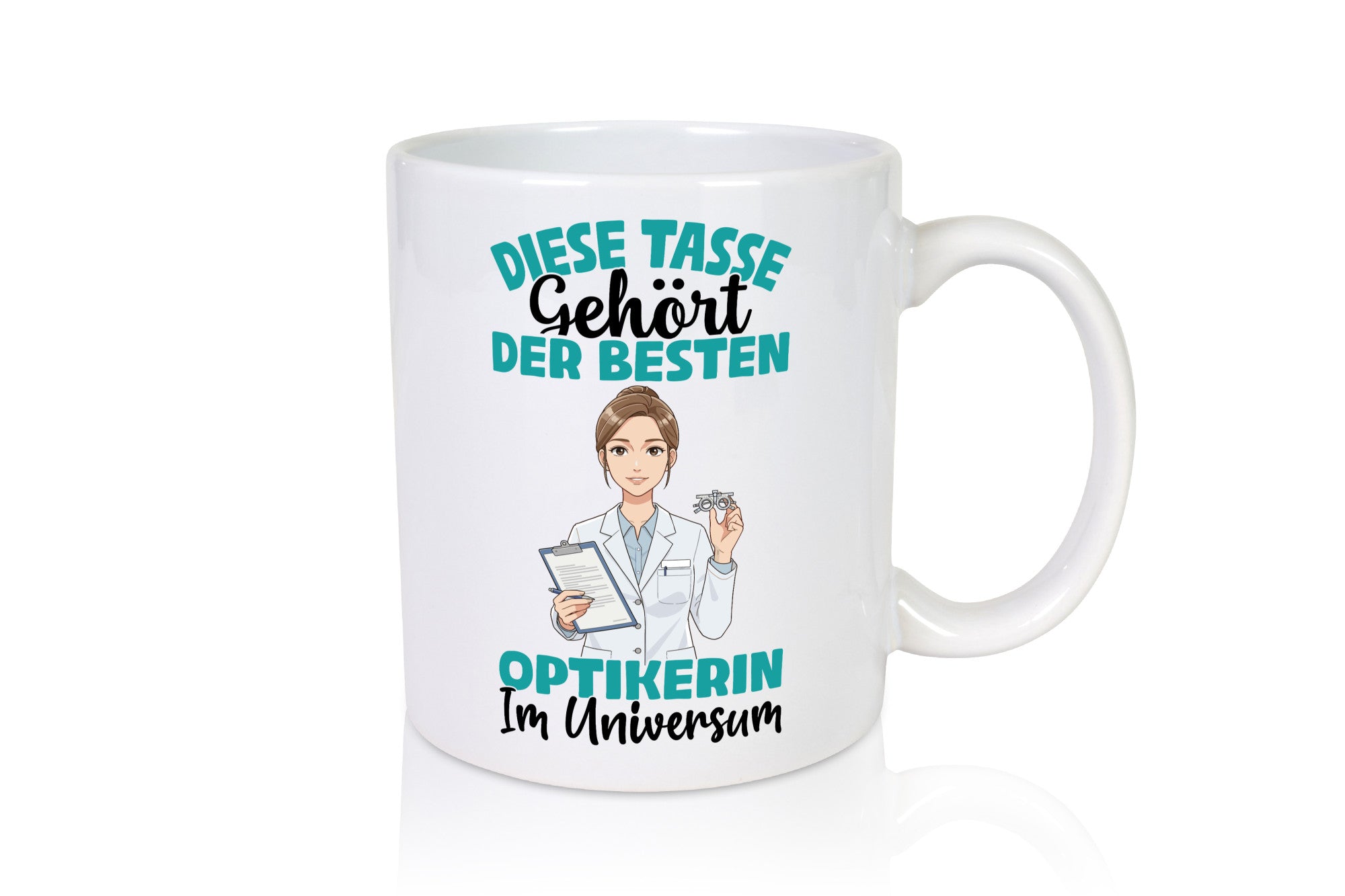 Im Universum: Optikerin | Augenoptik Geschenk Humor Geschenkidee lustiger