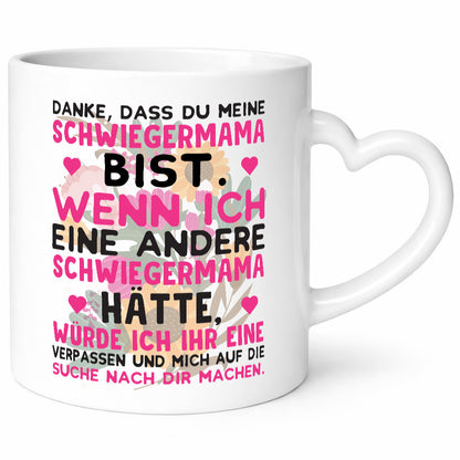Danke Schwiegermama | Schwiegermutter Tasse Spruch lustig Familie Geschenkidee
