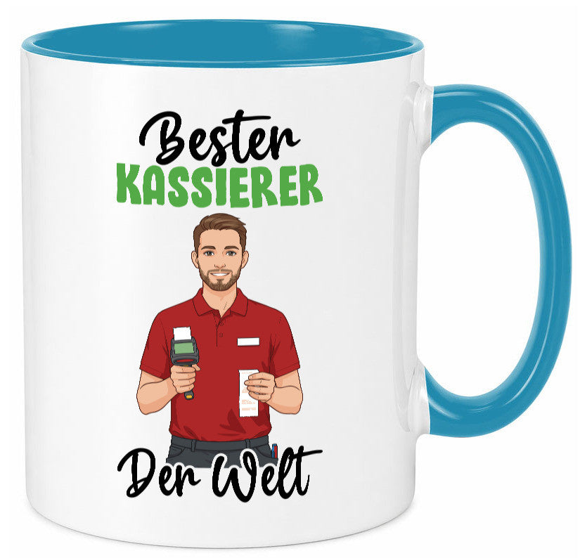 Bester Kassierer v2 Geschenkidee Humor Tasse