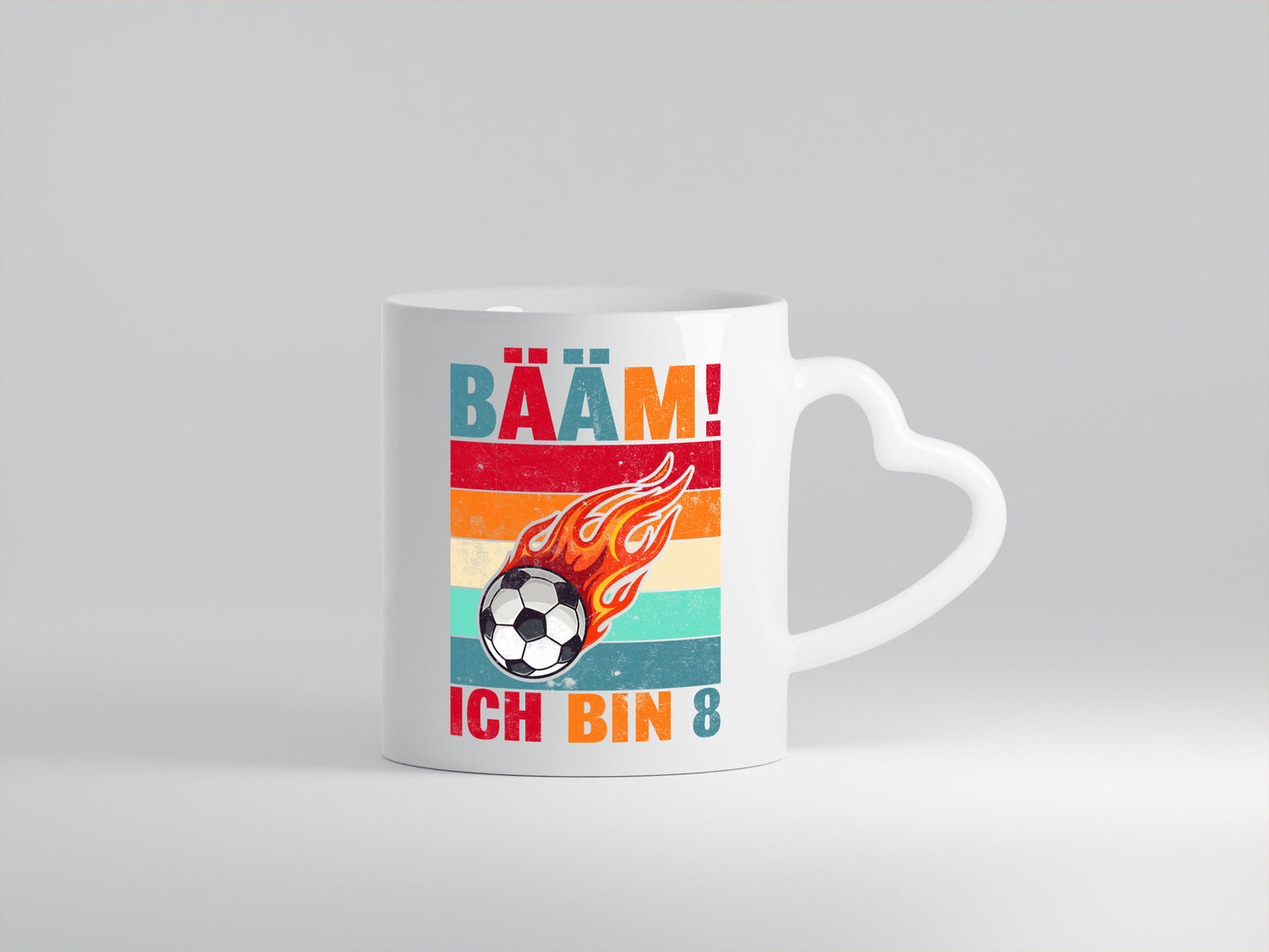 8. Geburtstag | Bääm ich bin 8 Fußball Geschenk Geschenkidee lustiger Spruch