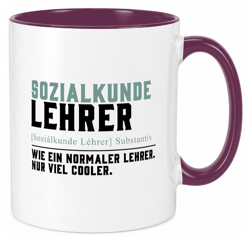 Sozialkundelehrer | Lehrer Unterricht Lieblingslehrer Geschenkidee Humor Tasse