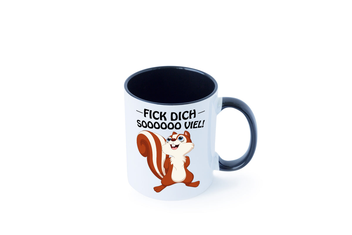 Fick dich so viel Geschenk Humor Geschenkidee lustiger Spruch Tasse