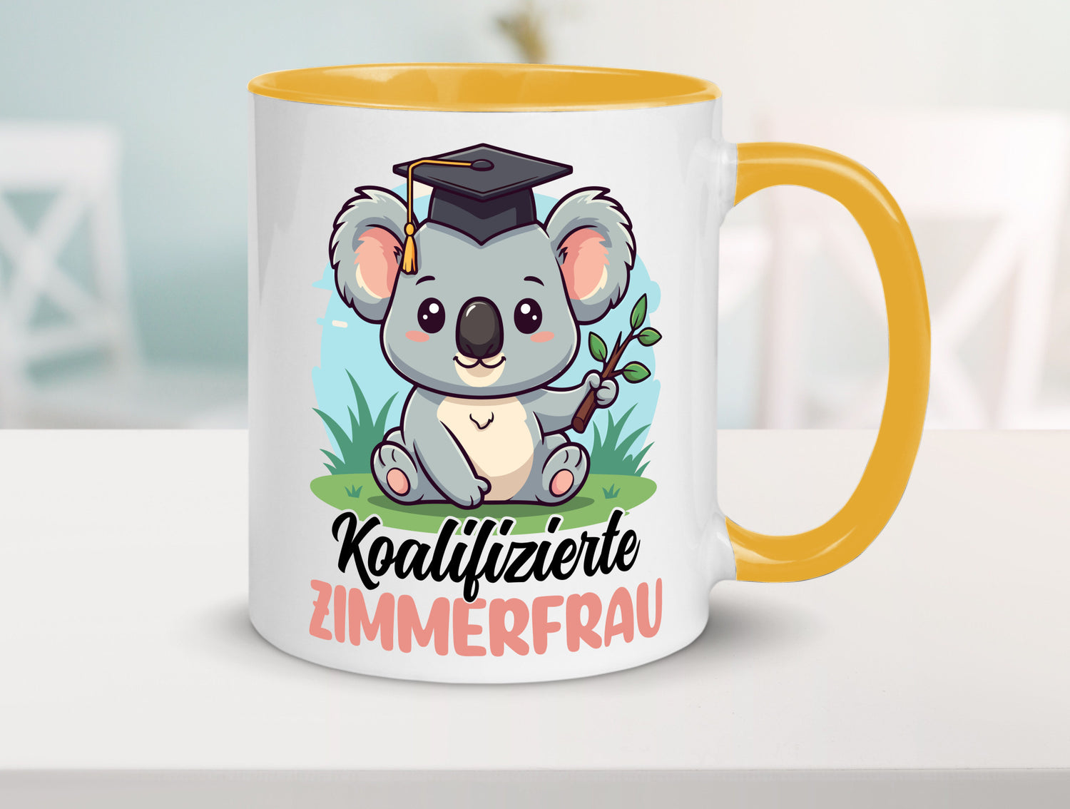 Koalifizierte Zimmerfrau| Holzbau | Handwerkerin lustiger Spruch Geschenk Humor