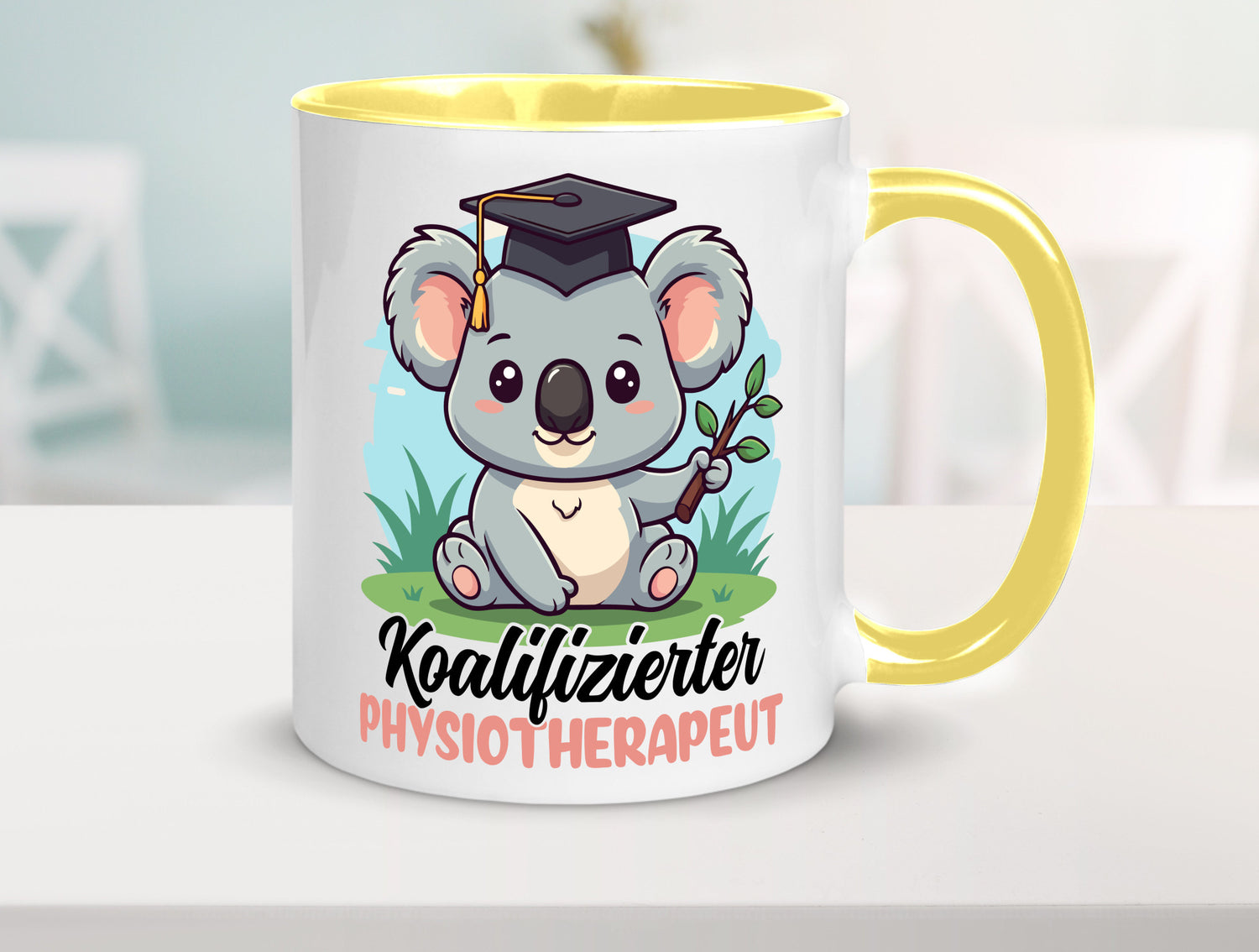Koalifizierter Physiotherapeut Geschenk Humor Geschenkidee lustiger Spruch Tasse